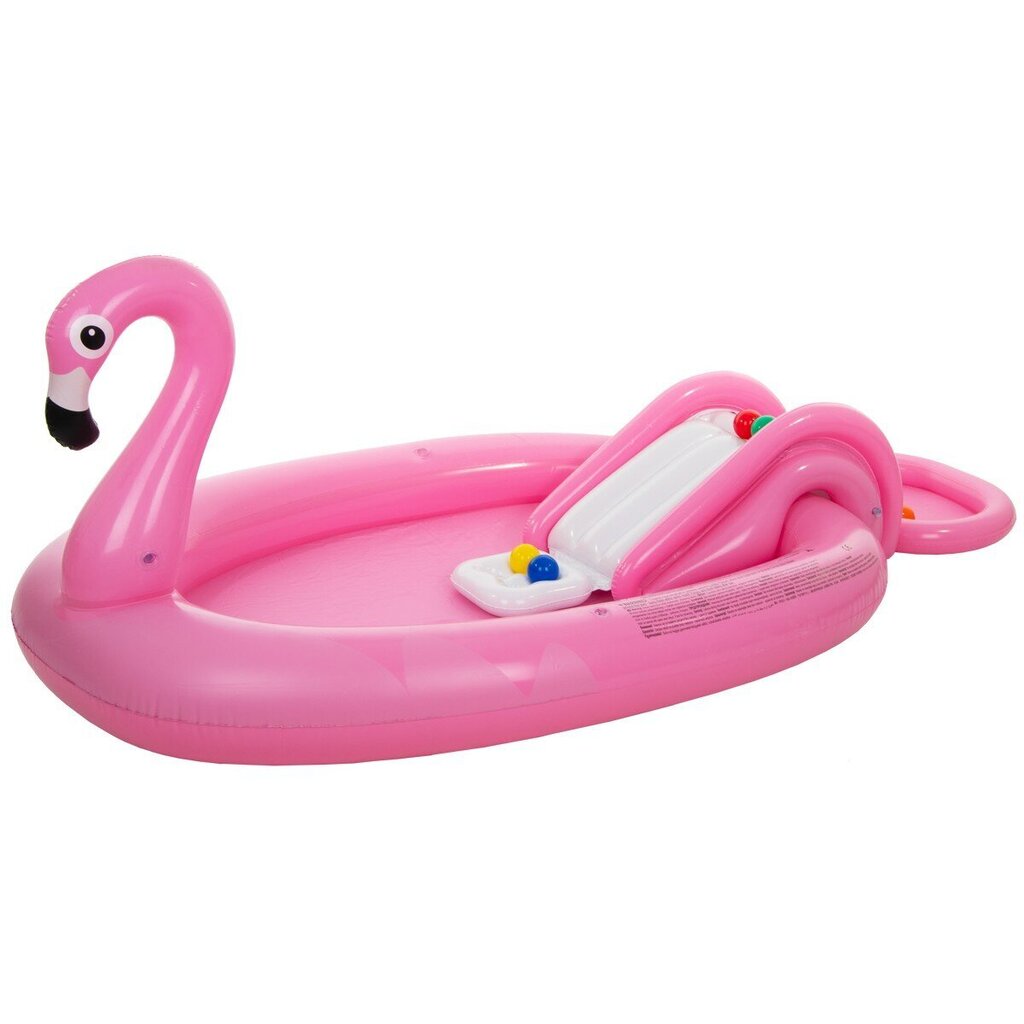 Lasten allas liukumäellä 213x123x78 cm, flamingo hinta ja tiedot | Uima-altaat | hobbyhall.fi