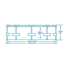 Bestway Steel Pro MAX Uima-allassarja 305x76 cm hinta ja tiedot | Uima-altaat | hobbyhall.fi