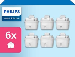 Philips Water Solutions 6pack (Yhteensopiva Brita) hinta ja tiedot | Veden suodatinkannut ja suodattimet | hobbyhall.fi