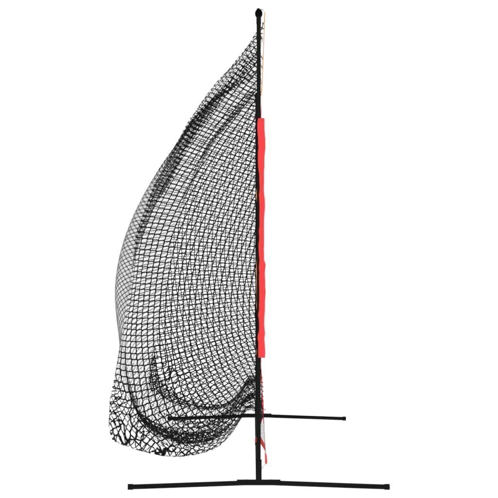 vidaXL Kannettava pesäpalloverkko mustapunainen 215x107x216 cm hinta ja tiedot | Baseball | hobbyhall.fi