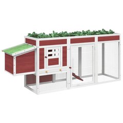 vidaXL Kanankoppi mokka 204x50x84 cm täysi mänty hinta ja tiedot | Pieneläinten häkit ja tarvikkeet | hobbyhall.fi