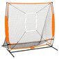 vidaXL Baseball-harjoitusverkko useaan lajiin musta 174x76x158,5 cm hinta ja tiedot | Baseball | hobbyhall.fi