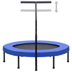 vidaXL Fitness trampoliini kahvalla ja turvatyynyllä 122 cm hinta ja tiedot | Fitness-trampoliinit | hobbyhall.fi