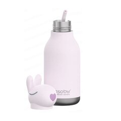 Asobu Bestie Bunny 460ml eristetty pullo ja olki hinta ja tiedot | Juomapullot | hobbyhall.fi