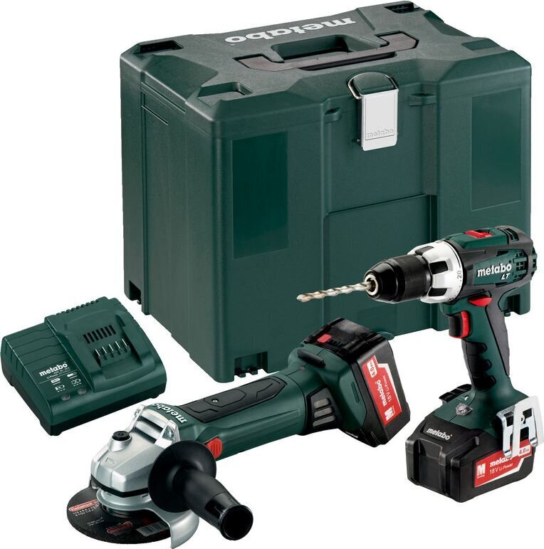 Metabo 18V Combo akkukonesarja: akkuporakone BS 18 LT + akkukulmahiomakone W 18 LTX / 4Ah hinta ja tiedot | Akkuporakoneet ja ruuvinvääntimet | hobbyhall.fi