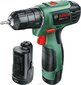 Li-ion akulla porakone/ruuvinväännin Bosch EasyDrill 1200 (2 x 1,5 Ah) hinta ja tiedot | Akkuporakoneet ja ruuvinvääntimet | hobbyhall.fi