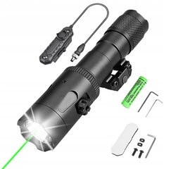 VIHREÄ laser tähtäin ja taskulamppu 2in1 PICATINNY MLOK AR15 ASG 1000lm 16850 hinta ja tiedot | Metsästystarvikkeet | hobbyhall.fi