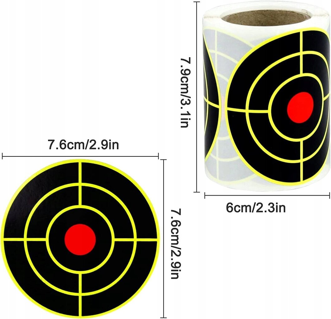 SPLATTER Itseliimautuvat ampumakiekot 7.62cm 200kpl hinta ja tiedot | Metsästystarvikkeet | hobbyhall.fi