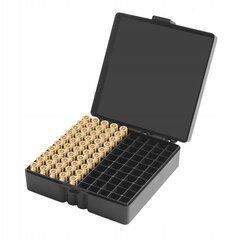 AMMUNITION BOX 9mm BLACK SAFE PISTOL 100 paikkaa hinta ja tiedot | Metsästystarvikkeet | hobbyhall.fi