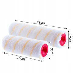 Paint Roller Spare Short Hair 20 ja 25 cm 4 kpl hinta ja tiedot | Maalaustarvikkeet | hobbyhall.fi