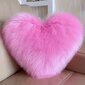 'Love heart tyyny pehmo pinkki hiukset jäljitelmä villa tyttöjen sohva tyyny tyyny sängyn tyyny sisältää tyynyn ydin' hinta ja tiedot | Koristetyynyt ja tyynynpäälliset | hobbyhall.fi