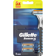 Partakoneen päät Gillette Sensor3 hinta ja tiedot | Parranajo ja karvanpoisto | hobbyhall.fi