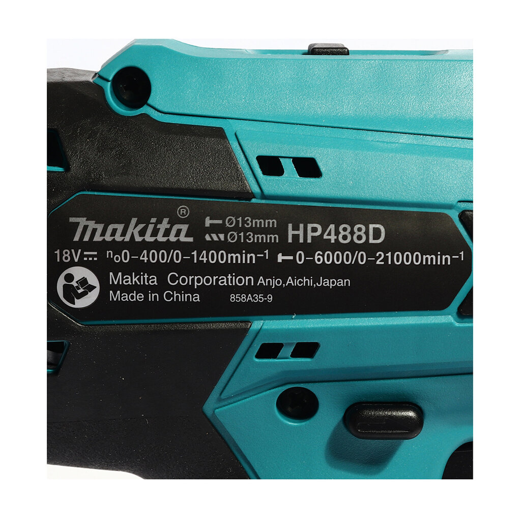 Iskupora ruuvimeisseli Makita HP488DWE 18 V, 2x1,5 Ah hinta ja tiedot | Akkuporakoneet ja ruuvinvääntimet | hobbyhall.fi