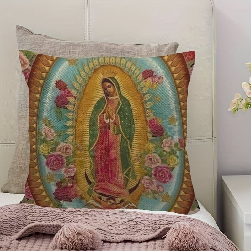 '1 kpl tyynynpäällinen meidän lady guadalupe meksikolainen pyhimys neitsyt maria ' hinta ja tiedot | Koristetyynyt ja tyynynpäälliset | hobbyhall.fi