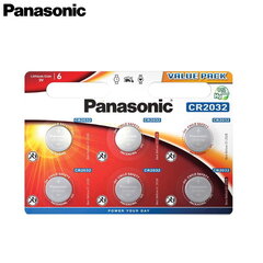 Panasonic CR2032/6B 6 kpl hinta ja tiedot | Kameran akut | hobbyhall.fi