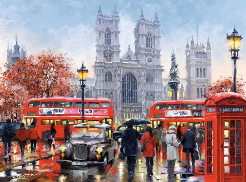 Maalaus numeroiden mukaan "London" 30x40 hinta ja tiedot | Maalaa numeroiden mukaan | hobbyhall.fi