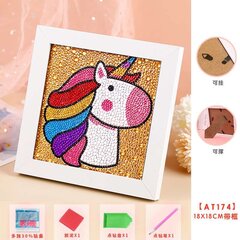 Timanttimosaiikki "Unicorn" 15x15cm hinta ja tiedot | Timanttimaalaukset | hobbyhall.fi