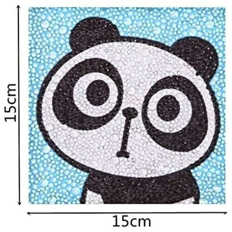 Timanttimosaiikki "Surprised panda" 15x15cm hinta ja tiedot | Timanttimaalaukset | hobbyhall.fi