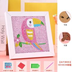 Timanttimosaiikki "Toucan" 15x15cm hinta ja tiedot | Timanttimaalaukset | hobbyhall.fi