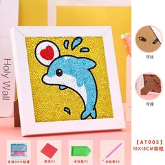 Timanttimosaiikki "Dolphin" 15x15cm hinta ja tiedot | Timanttimaalaukset | hobbyhall.fi