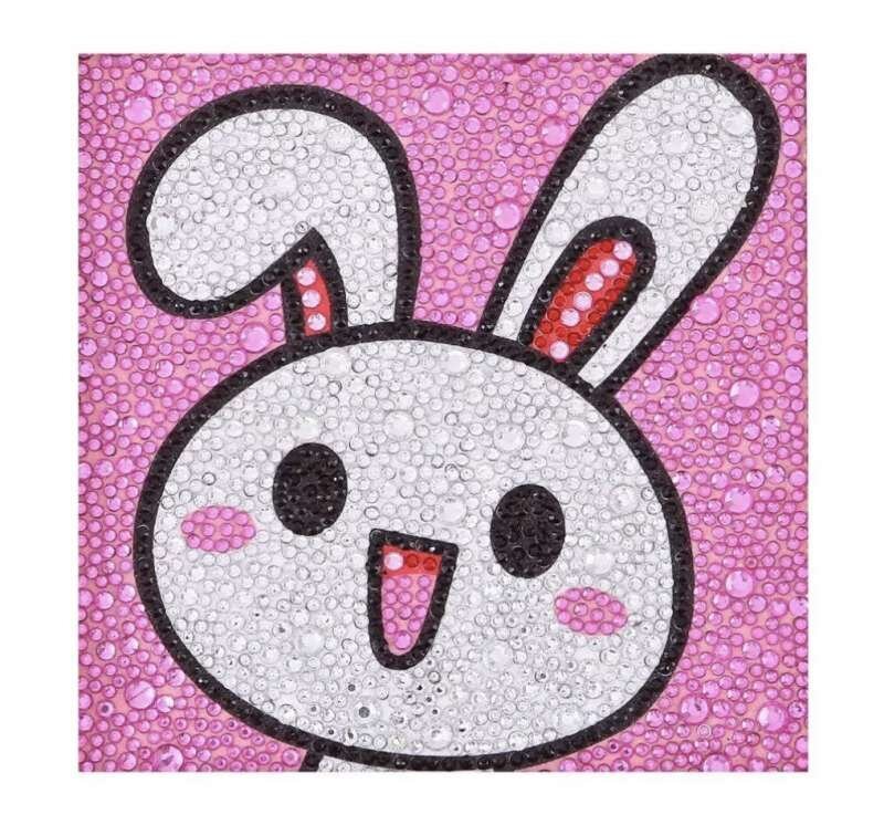 Timanttimosaiikki "Bunny" 15x15cm hinta ja tiedot | Timanttimaalaukset | hobbyhall.fi