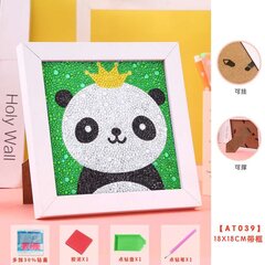 Timanttimosaiikki "A panda with a crown" 15x15cm hinta ja tiedot | Timanttimaalaukset | hobbyhall.fi