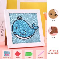 Timanttimosaiikki "Whale" 15x15cm hinta ja tiedot | Timanttimaalaukset | hobbyhall.fi