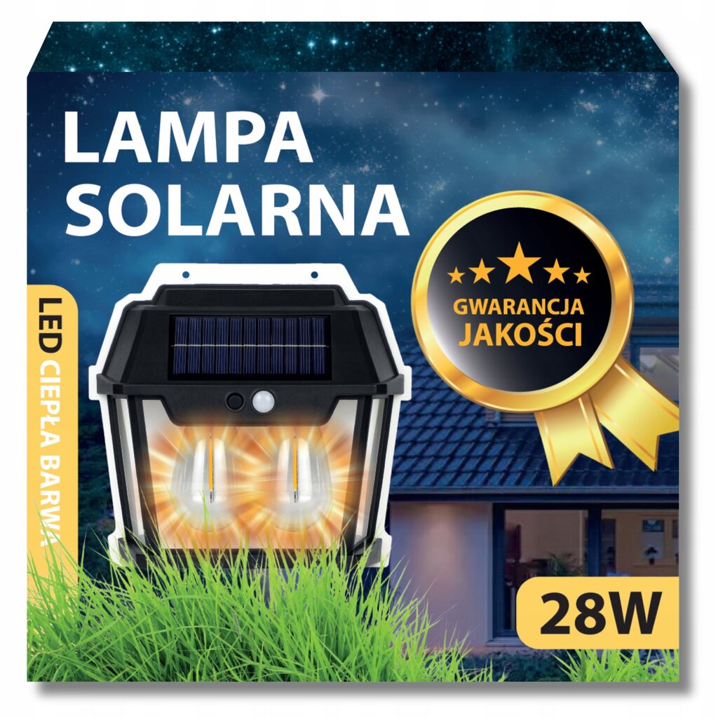 Aurinko Lyhty Hämärästä Aamuun Liiketunnistimella Puutarhan Julkisivuvalaisin hinta ja tiedot | Puutarha- ja ulkovalot | hobbyhall.fi