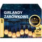 Led Garden Light Garland 10M 10X Led-Lamppuja E27 Balkoniin hinta ja tiedot | Puutarha- ja ulkovalot | hobbyhall.fi