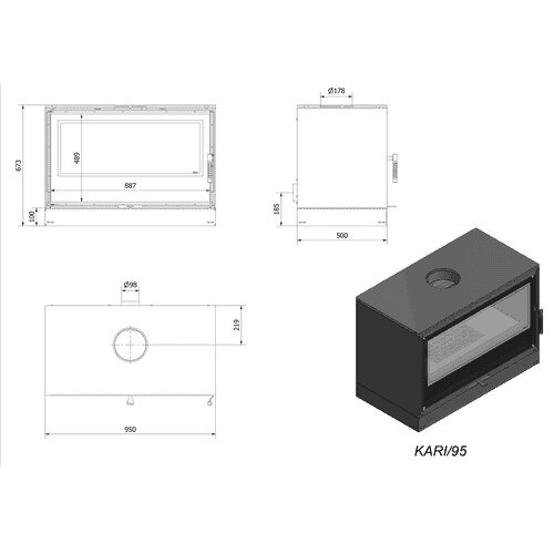 Valmistakka Kari 70W 8kW hinta ja tiedot | Takat | hobbyhall.fi