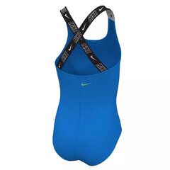 Nike Uimaasut Tytöille Nk G Lgo Tape Crossback Blue NESSE726 458 NESSE726 458/M hinta ja tiedot | Tyttöjen uima-asut | hobbyhall.fi