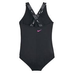 Nike Uimaasut tytöille Nk G Lgo Tape Crossback Black NESSE726 001 NESSE726 001/XL hinta ja tiedot | Tyttöjen uima-asut | hobbyhall.fi