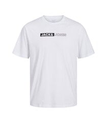 Jack & Jones lasten T-paita 12264076*03, valkoinen 5715603766233 hinta ja tiedot | Naisten T-paidat | hobbyhall.fi