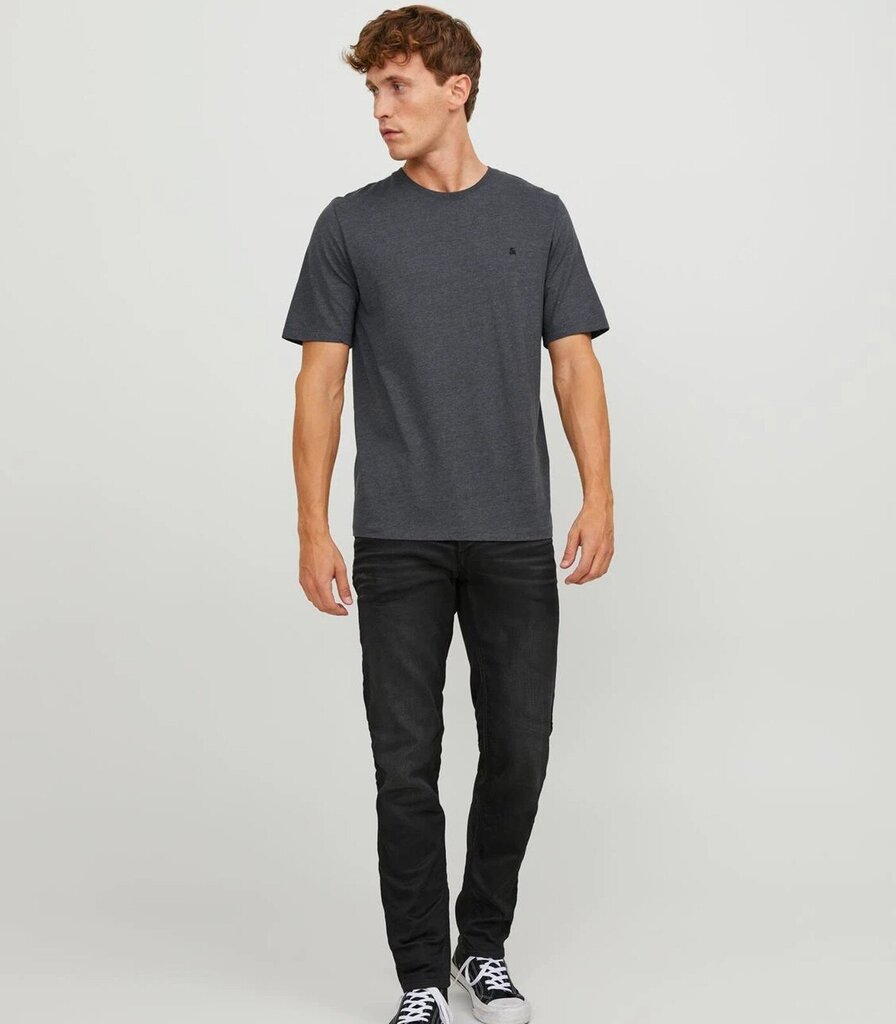 Jack & Jones Miesten T-paita 12245087*02, tummanharmaa 5715427284890 hinta ja tiedot | Miesten T-paidat | hobbyhall.fi