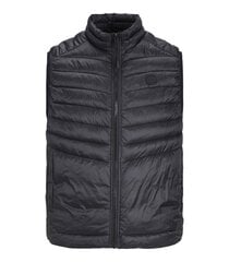 Jack & Jones miesten liivi 80g 12258457*01, musta 5715603180206 hinta ja tiedot | Miesten pikkutakit | hobbyhall.fi