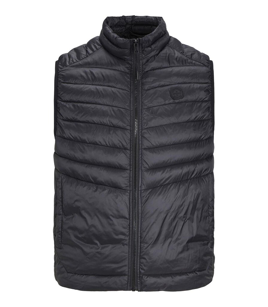 Jack & Jones miesten liivi 80g 12258457*01, musta 5715603180206 hinta ja tiedot | Miesten pikkutakit | hobbyhall.fi