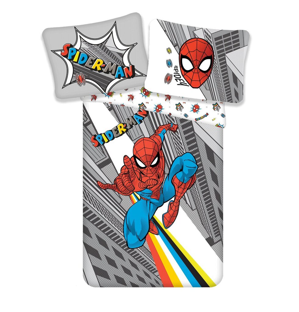 Pussilakanasetti Spiderman Pop 140×200cm + tyynyliina 70x90 cm hinta ja tiedot | Vuodevaatteet lapsille | hobbyhall.fi