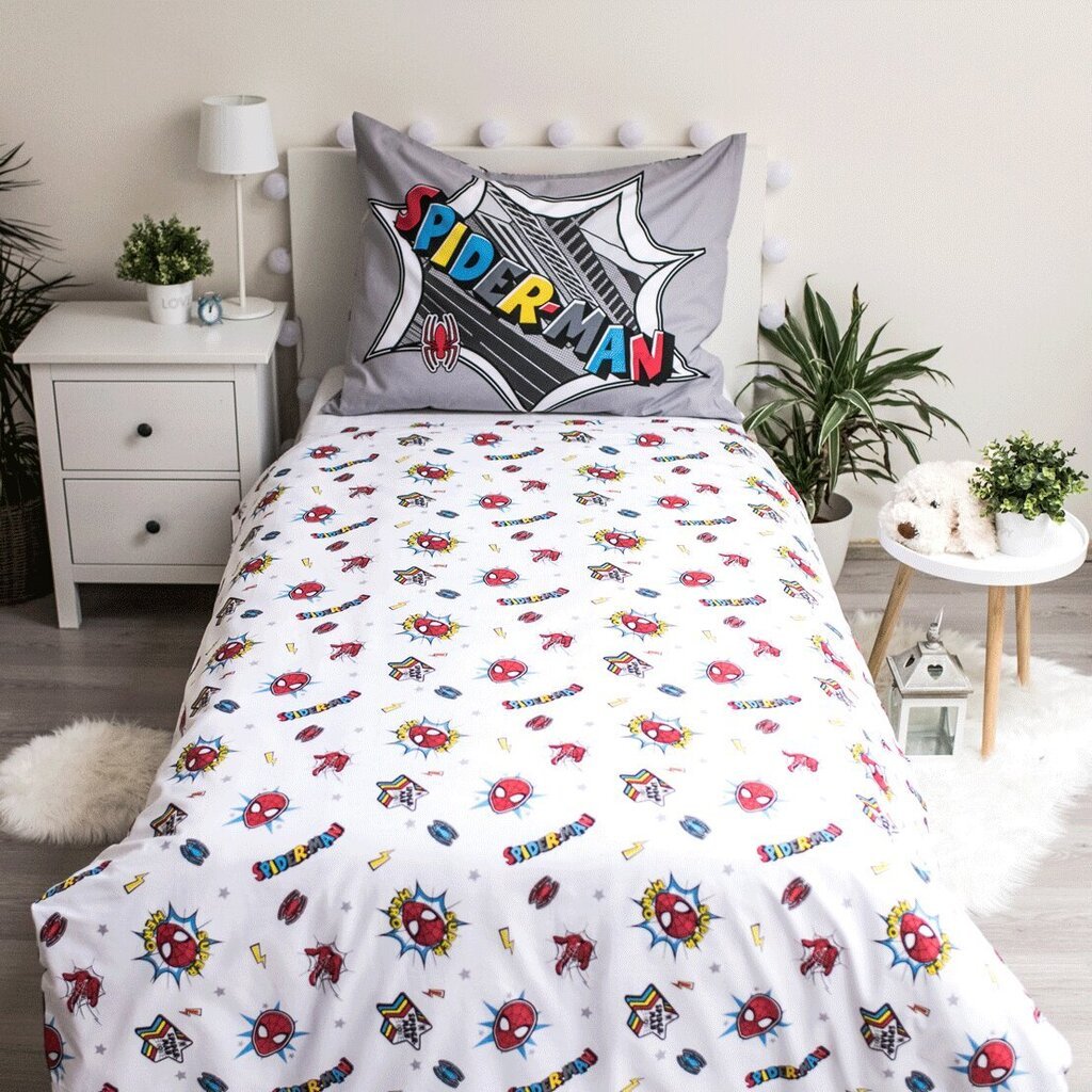 Pussilakanasetti Spiderman Pop 140×200cm + tyynyliina 70x90 cm hinta ja tiedot | Vuodevaatteet lapsille | hobbyhall.fi