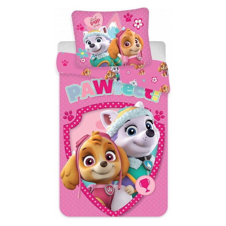 Pussilakanasetti Paw Patrol 140×200cm + tyynyliina 70x90 cm hinta ja tiedot | Vuodevaatteet lapsille | hobbyhall.fi