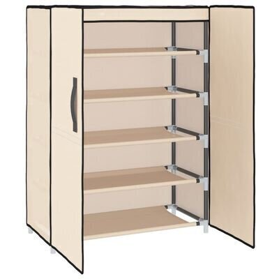 Kenkäkaappi 60x28x90cm, beige hinta ja tiedot | Kenkäkaapit ja -hyllyt | hobbyhall.fi