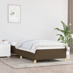 Sängynrunko, tummanruskea, 80x200 cm, kangas hinta ja tiedot | Sängyt | hobbyhall.fi