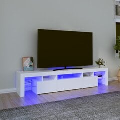 TV-kaappi LED-valolla, valkoinen, 200 x 36,5 x 40 cm hinta ja tiedot | TV-tasot | hobbyhall.fi