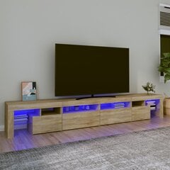 TV-kaappi LED-valolla, tammi, 280 x 36,5 x 40 cm hinta ja tiedot | TV-tasot | hobbyhall.fi