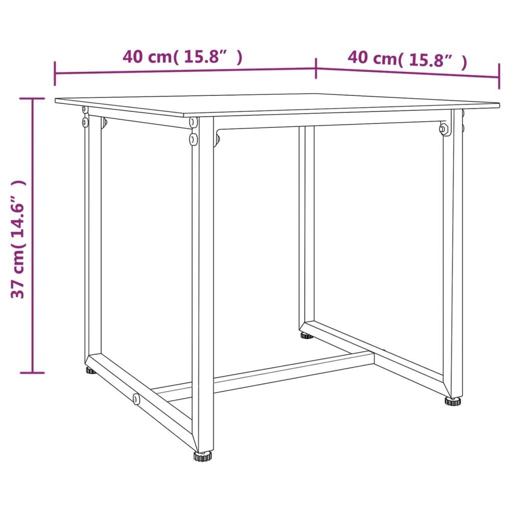 Outdoor setti tyynyillä, polyrottinki, 3 osaa, harmaa hinta ja tiedot | Puutarhakalusteet | hobbyhall.fi