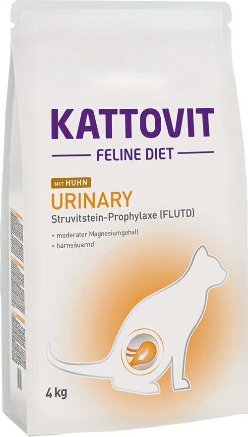 Kattovit Feline Diet Urinary aikuisille kissoille kanan kanssa, 4 kg hinta ja tiedot | Kissan kuivaruoka | hobbyhall.fi