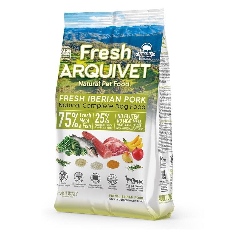 Arquivet Fresh Iberian aikuisille koirille sianlihalla ja kalalla, 2,5 kg hinta ja tiedot | Koiran kuivaruoka | hobbyhall.fi