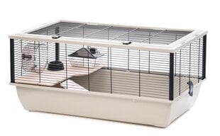 Hamsterin häkki InterZoo Bob, 78x36x48 cm, beige hinta ja tiedot | Pieneläinten häkit ja tarvikkeet | hobbyhall.fi