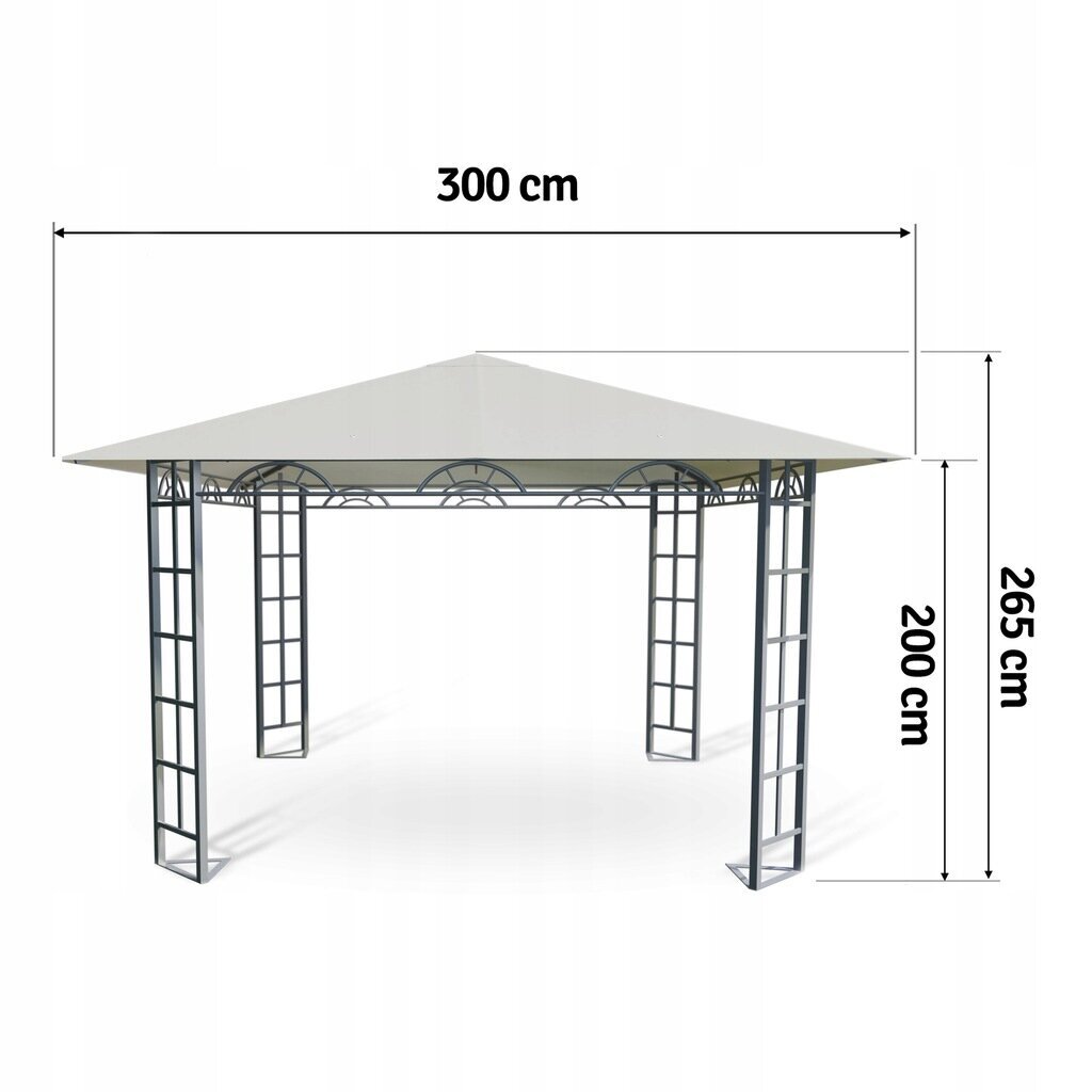 Huvimaja Ohut 3 x 3 x 2,65 m hinta ja tiedot | Puutarhapaviljongit | hobbyhall.fi