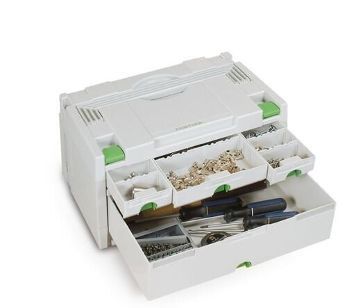 Festool SORTAINER SYS 3-SORT/4 491522 hinta ja tiedot | Työkalupakit ja muu työkalujen säilytys | hobbyhall.fi