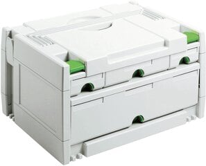 Festool SORTAINER SYS 3-SORT/4 491522 hinta ja tiedot | Työkalupakit ja muu työkalujen säilytys | hobbyhall.fi